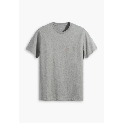 Afbeelding van Levi&#039;s Classic TEE Tshirt basic, Heren, Maat: Small, Mid tone grey heather