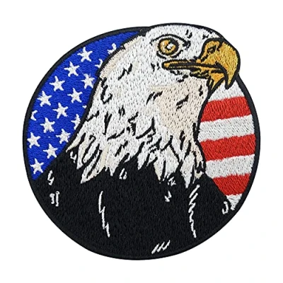 Afbeelding van Amerikaanse adelaar patch om op te strijken patches, strijkplaatje, US Army strijkpatch, militaire patch, finally home