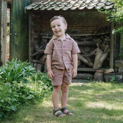Afbeelding van Sandalen Meisjes, jongens Green Leer Shoesme Maat 26