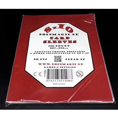 Afbeelding van Docsmagic.de 100 8&quot; x 10&quot; Card Sleeves 207 258 mm Photo Postcard