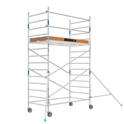 Afbeelding van Rolsteiger Alumexx Basic Schoren L190xB135cm 5.20m werkhoogte Carbon Deck platformen