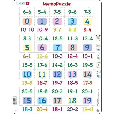 Afbeelding van Larsen Legpuzzel Maxi Leren Rekenen 0 Tot 20 40 Stukjes