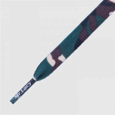Afbeelding van Veters Mr. Lacy Printies Camo groen 130cm lang 10mm breed