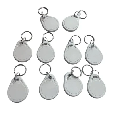 Afbeelding van YARONGTECH M1 chip S50 RFID Sleutelhanger Tag 13.56MHZ ISO14443A 10st (Wit)