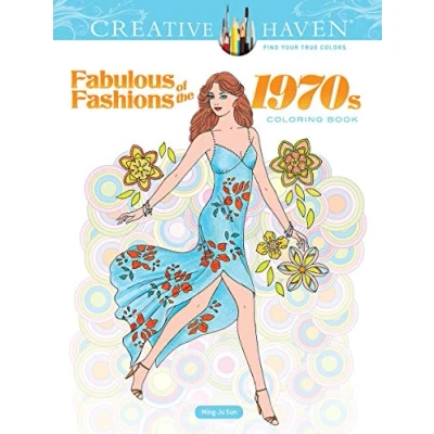 Afbeelding van Creative Haven Fabulous Fashions of the 1970s Coloring Book
