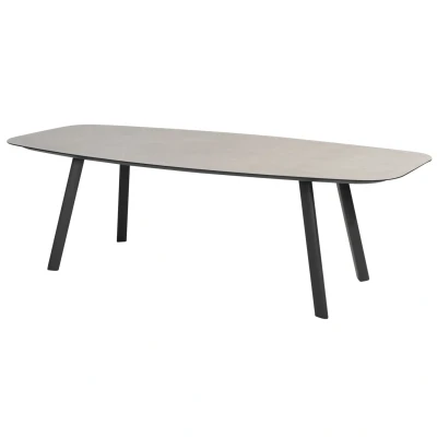 Afbeelding van TASTE By 4 Seasons Manolo Keramiek Tuintafel 240 X 103 Cm Antraciet Grijs Tuintafels