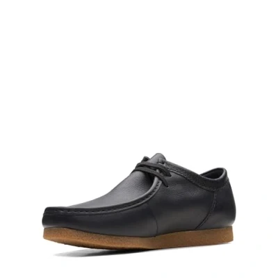 Afbeelding van Clarks Shacre II Run heren Oxford Derby, zwart leder , 42.5 EU