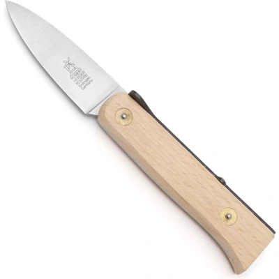 Afbeelding van Robert Herder Lierenaar Steakmes Zakmes RVS Lemmet 9 cm Heft Beukenhout