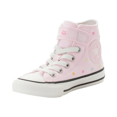 Afbeelding van Converse Chuck Taylor Unisex Sneakers hoog voor kinderen, Maat: 35, Sugar berry/vintage white/lemon slushy Imitatieleer/ textiel