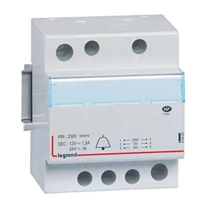 Afbeelding van Legrand modulaire transformator 12 24v 24va 413093
