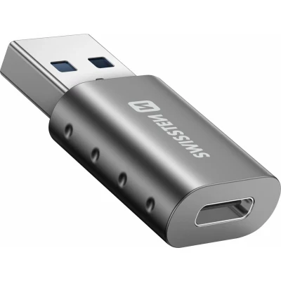 Afbeelding van Swissten USB C naar A Adapter Converter Grijs
