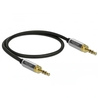 Afbeelding van Delock jack kabel 3.5 mm 3 pins mannelijk naar met schroefa