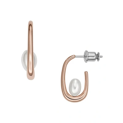 Afbeelding van Skagen oorring SKJ1747791 Agnethe roségoudkleurig