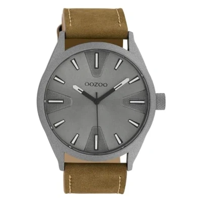 Afbeelding van Oozoo Timepieces Horloge, Heren, Maat: One Size, Grau