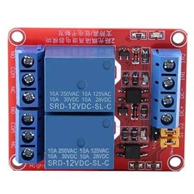 Afbeelding van relaismodule 2 kanaals 5/12/24V geïsoleerde optocoupler high en low level trigger module, 1PC (12V)
