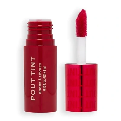 Afbeelding van Makeup Revolution POUT TINT 2in1: lip &amp; wang, Maat: 3 ml, Sizzlin red