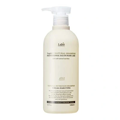 Afbeelding van LA&#039;DOR TripleX 3 Triple x3 Natural Shampoo Diepreinigende behandeling 530 ml Gevoelige hoofdhuidschilfers gewonnen ingrediënten theeboom citroen lavendel sulfaatvrij