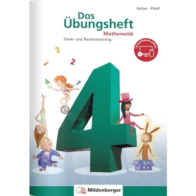 Afbeelding van Das Übungsheft 4. Mathe. Neubearbeitung: Denk und Rechentraining. Mit Lösungsheft Stickerbogen