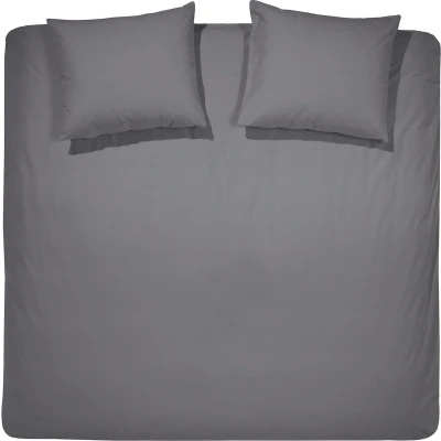 Afbeelding van Dekbedovertrek Flanel Anthracite 260 x 200/220