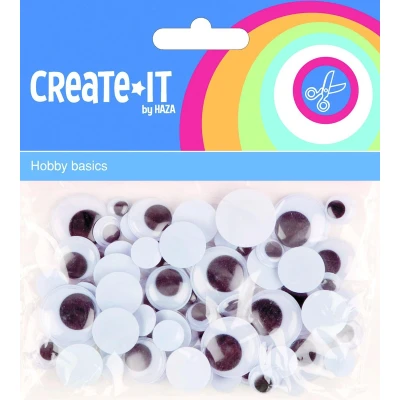 Afbeelding van Create It Knutselset Bewegende Ogen 75Stuks