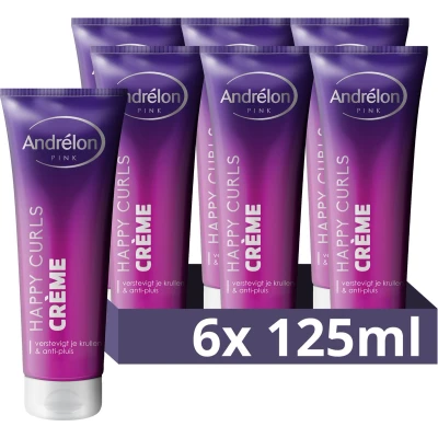 Afbeelding van 6x Andrelon Creme Happy Curls 125 ml