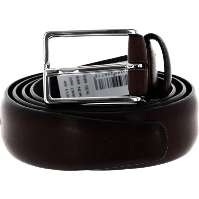 Afbeelding van SADDLER Leren Riem Flen Belt W105 Dark Brown Bruine