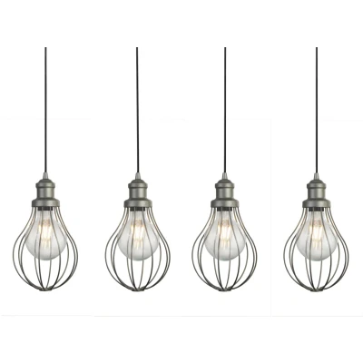 Afbeelding van Searchlight Hanglamp Balloon Cage 4 lichts 1384 4PW