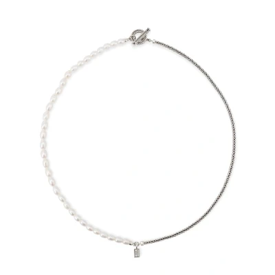 Afbeelding van Buddha to Barbara Mini Parel Ketting Zilver 50 cm
