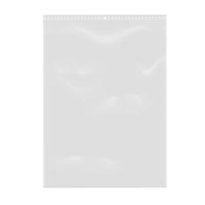 Afbeelding van 100 hersluitbare zakjes met ritssluiting, transparant, voor levensmiddelen, sieraden, accessoires, formaat 25 x 35 cm