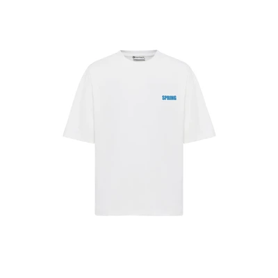 Afbeelding van dandalo Frank Tshirt print, Heren, Maat: Large, Ecru