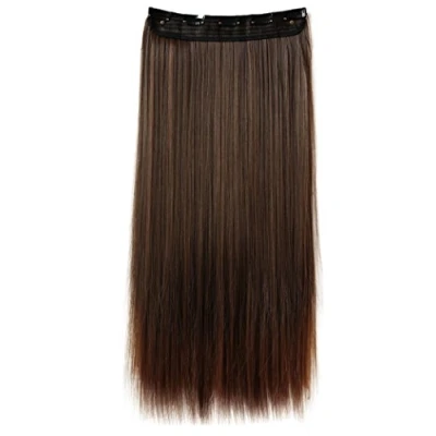 Afbeelding van CAISHA 70cm Clip in Extensions Haarextensies Haarstukje Glad Bruin Mix C59a