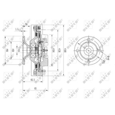 Afbeelding van Koppeling, radiateurventilator NRF 49572