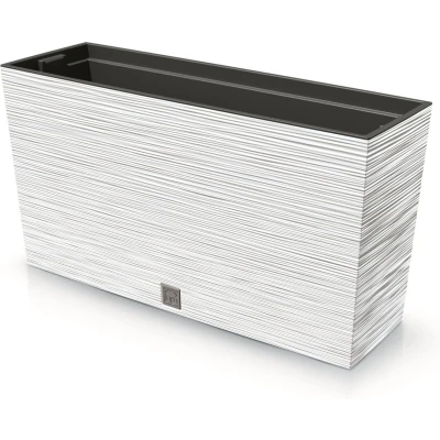 Afbeelding van Prosperplast Furu Case Middle Bloempot met inzet Rechthoekig 77x23,5x41cm Wit