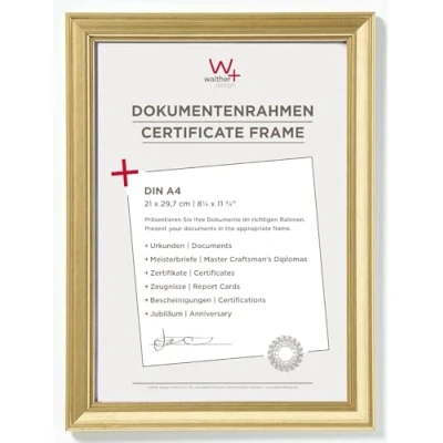 Afbeelding van walther design JA130G Lounge fotolijst, 21 x 29,7 cm, goud