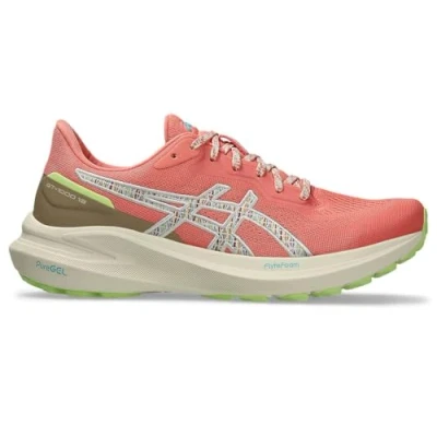 Afbeelding van Asics GT1000 13 TR Hardloopschoenen voor op de weg, Dames, Maat: 37.5, Nature bathing/guava Textiel/ synthetisch
