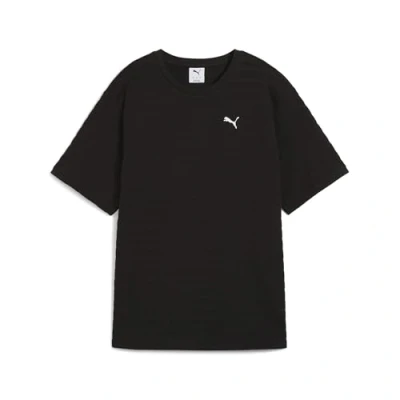 Afbeelding van Puma Elevated Strukturiertes Tshirt print, Dames, Maat: Small, Black