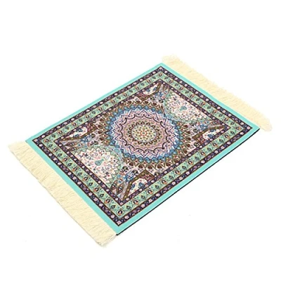 Afbeelding van TuToy 28 cm x 18 Lichtblauw Boheemse Stijl Perzisch Tapijt Muismat Voor Desktop PC Laptop Computer