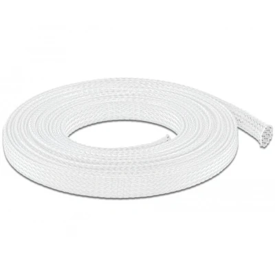 Afbeelding van Delock Geflechtschlauch dehnbar 10 m x 12 mm weiß
