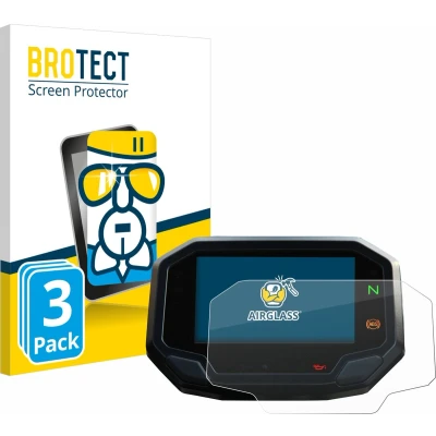 Afbeelding van BROTECT Screenprotector voor Kawasaki Z900 2020 2021 Folie Beschermfolie Beschermglas transparant (3 Stuks)