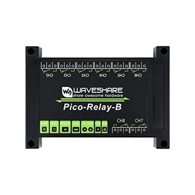 Afbeelding van Waveshare Industrial 8 Channel Relay Module for Raspberry Pi Pico Power Supply Isolation Photocoupler