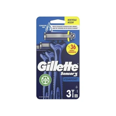 Afbeelding van Gillette Sensor3 Comfort, Wegwerpscheerapparaat voor heren, 3 stuks