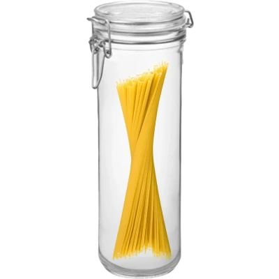 Afbeelding van Bormioli Rocco Spaghetti voorraad/weck pot glas transparant 26 x 9 cm 1,5 L