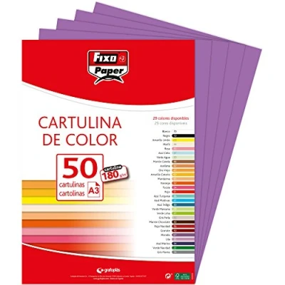 Afbeelding van Fixo Paper 11120367 karton, A3, 50 stuks, paars, 180 g
