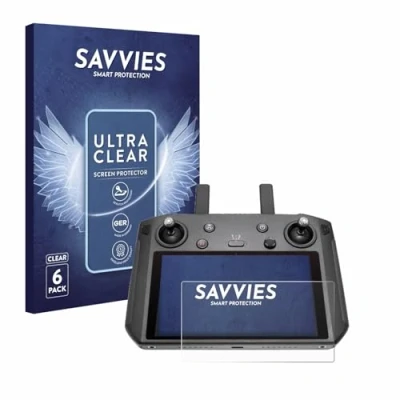 Afbeelding van Savvies Screenprotector voor DJI Smart Controller Folie Beschermfolie transparant (6 Stuks)