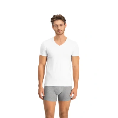 Afbeelding van Levi&#039;s 3ER Packeocm Vausschnitt K Tshirt basic, Heren, Maat: Small, Weiß