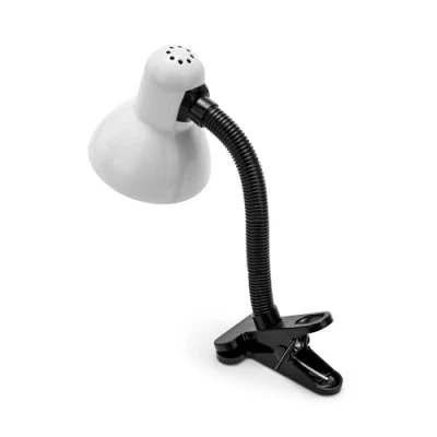 Afbeelding van Velamp Charleston: Witte Tafellamp Met E27 Fitting, Clip