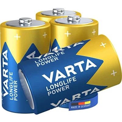 Afbeelding van Varta Battery Alkaline, Mono, D, LR20, 1.5V Longlife Power, Retail blisterverpakking (4 pack)