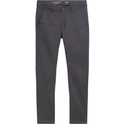 Afbeelding van TOM Tailor Tapered Chino Broek, Heren, Maat: 29x34, Tarmac grey