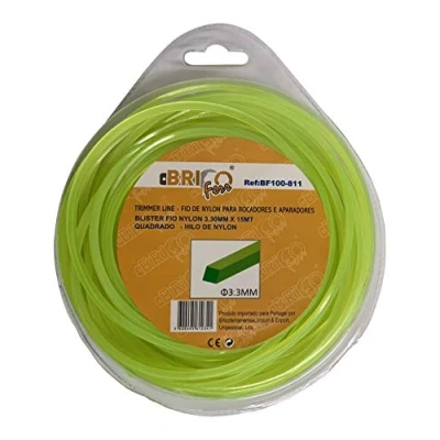 Afbeelding van Bricoferr BF100 811 trimmerdraad 3,3 mm x 15 meter vierkant