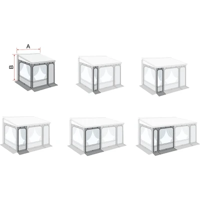 Afbeelding van Fiamma F65 F80 CS Zip XL Privacy Room 20 Voorwand Grijs Luifels Accessoires